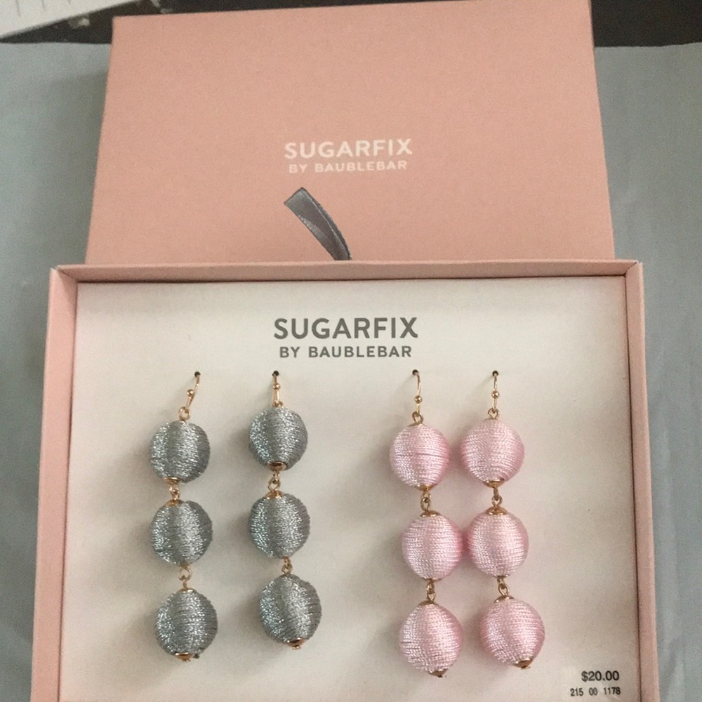NWT SUAGRFIX by BaubleBar Two Pair Earring Set
